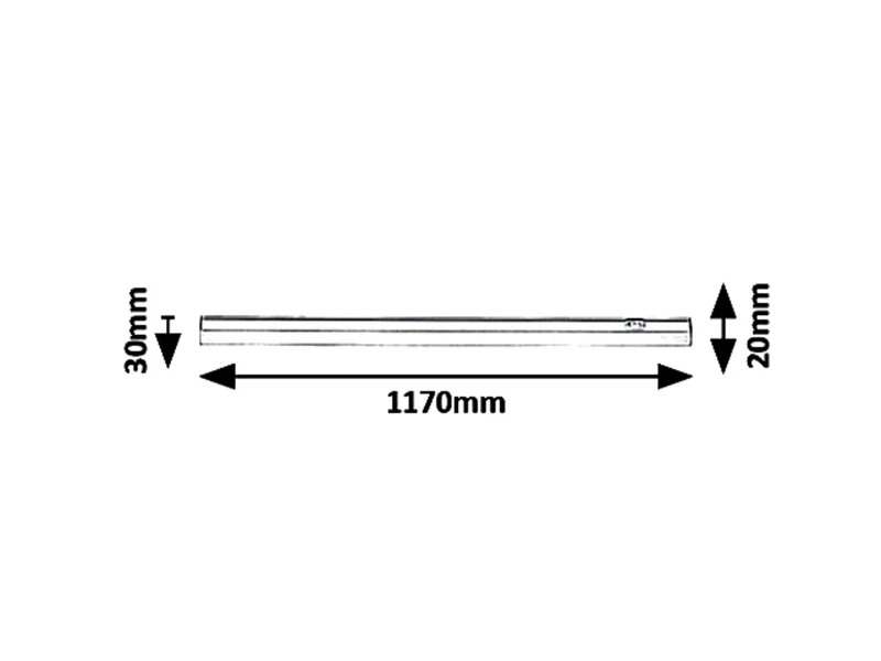 Greg – LED осветление за кухня в бяло, 1170мм, 18W, 4000K