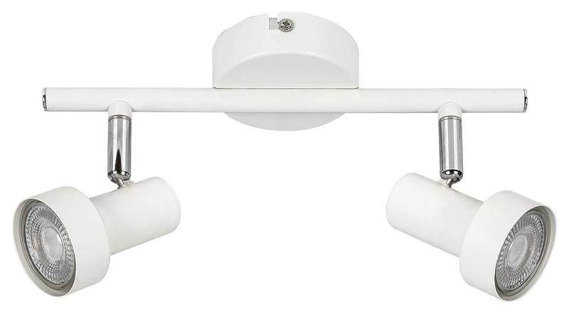 Konrad – двоен спот в бяло, метален, 275×120мм, 2×GU10, IP20