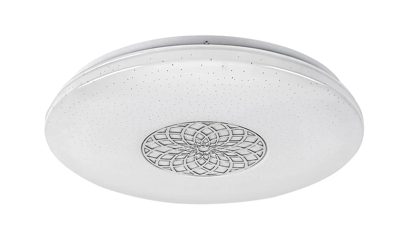Ophelia – smart LED плафон в хром/бяло, Ø395мм, 24W, 3000-6500K, RGB, WiFi