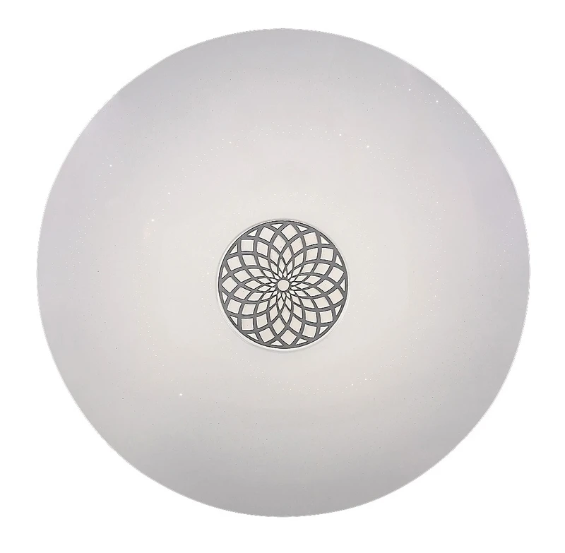 Ophelia – LED Smart плафон в хром/бяло, Ø600мм, 40W, 3000-6500K, RGB, WiFi