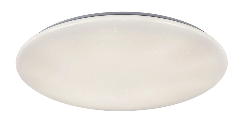 LED плафони Danny – LED плафон в бяло с блестящ ефект, Ø400мм, 36W, 3000-6500K