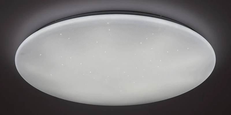 Danny – LED плафон в бяло с блестящ ефект, Ø400мм, 36W, 3000-6500K