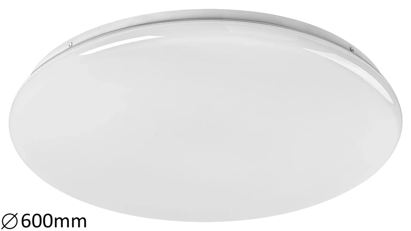 Danny – LED плафон в бяло, Ø600мм, 60W, 3000-6500K, димируем с дистанционно