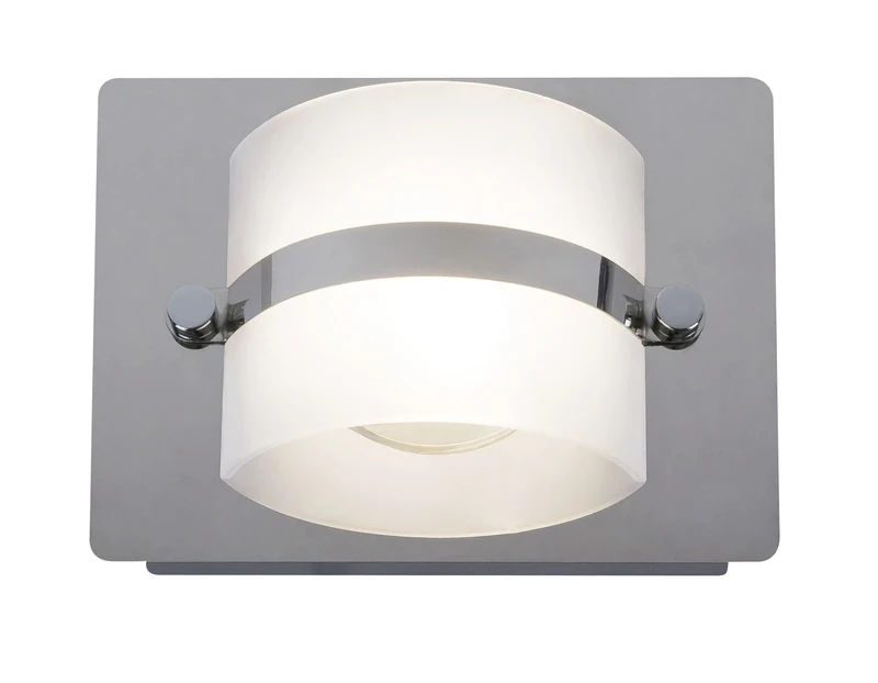 Осветление за баня Tony – LED аплик за баня в хром с опалово стъкло, 160×115мм, 5W, 4000K