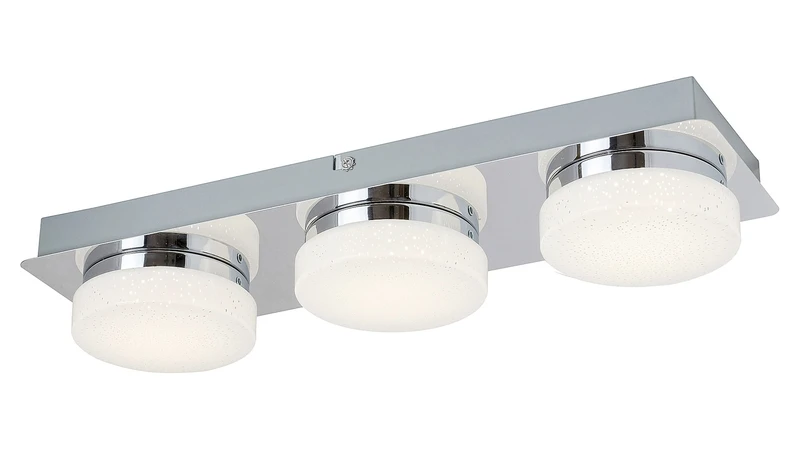 LED плафони Hilary – LED спот в хром с бели плафони, 430мм, 15W, 4000K