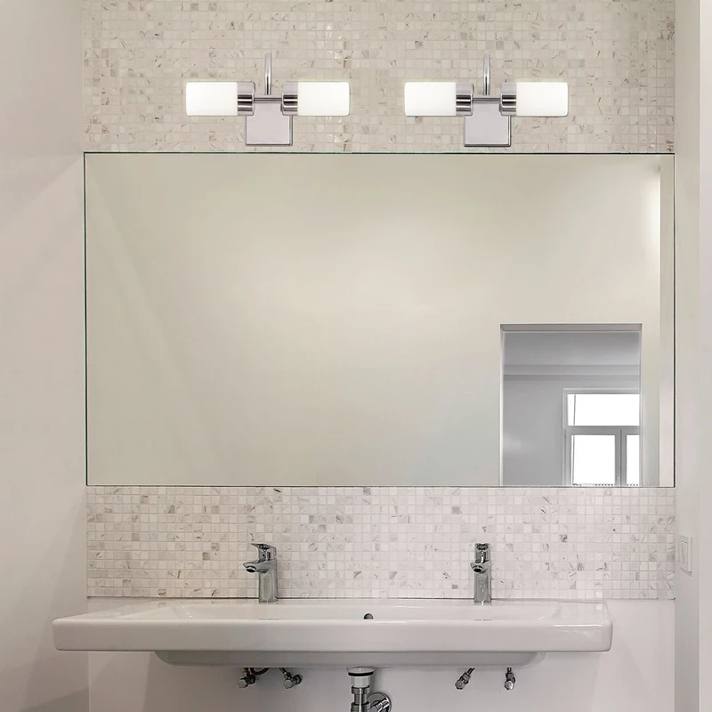 Betty – LED аплик за баня в хром с опалово стъкло, 260мм, 8W, 4000K, IP44
