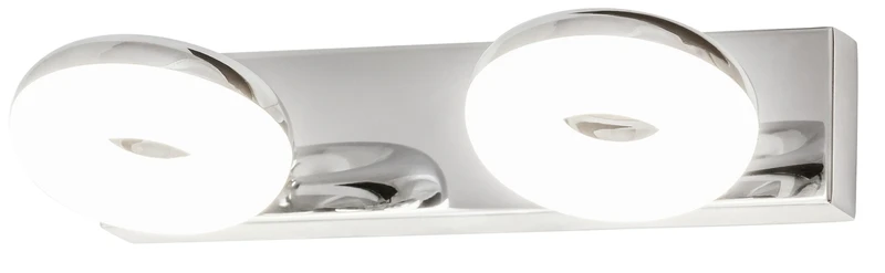 Осветление за баня Beata – LED плафон за баня в хром с бял абажур, 250мм, 10W, 4000K, IP44