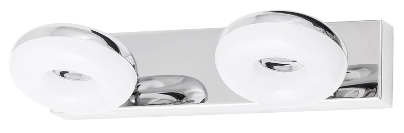 Beata – LED плафон за баня в хром с бял абажур, 250мм, 10W, 4000K, IP44