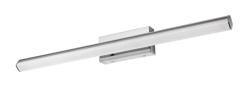 Silas – LED аплик за баня в хром с бял абажур, 627мм, 18W, 4000K, IP44