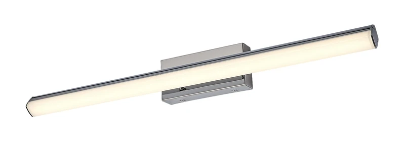 Silas – LED аплик за баня в хром с бял абажур, 627мм, 18W, 4000K, IP44