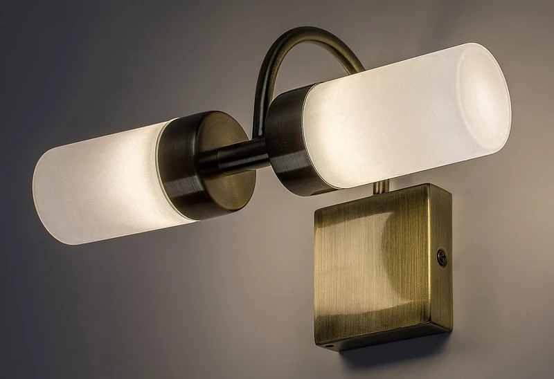 Betty – LED осветление за баня в бронз с бяло стъкло, 260мм, 8W, 4000K, IP44