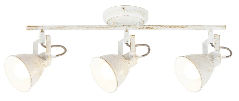 Vivienne – LED спот в антично бяло, 525мм, 3×E14, IP20