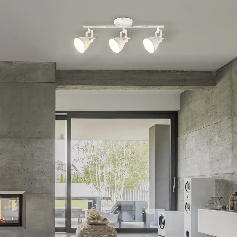 Vivienne – LED спот в антично бяло, 525мм, 3×E14, IP20