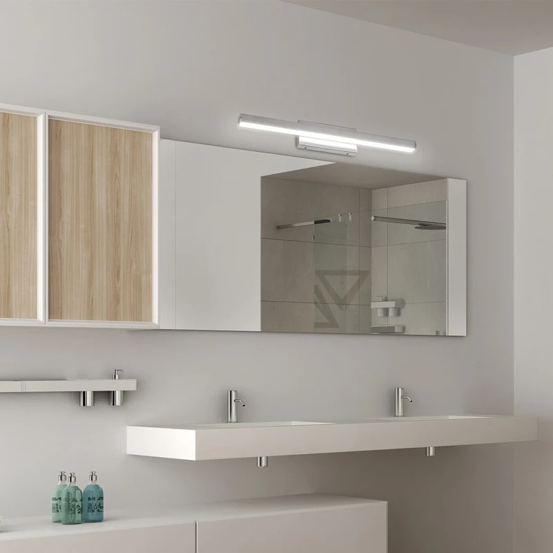 John – LED аплик за баня в хром с бял абажур, 627мм, 18W, 4000K, IP44