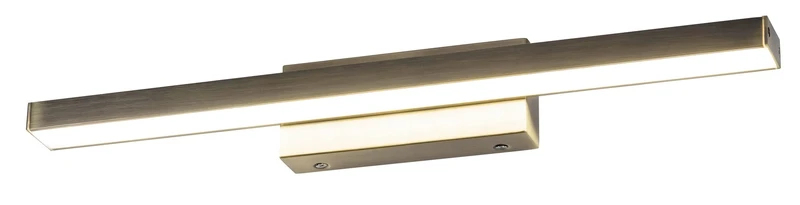 Осветление за баня John – LED аплик за баня в бронз с бял абажур, 627мм, 18W, 4000K, IP44