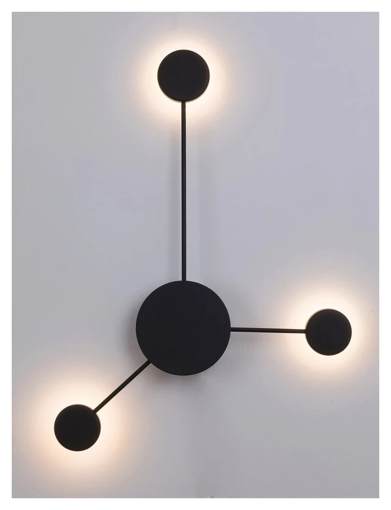 Amadeo – LED аплик в черен мат, 520×690мм, 10.5W, 4000K