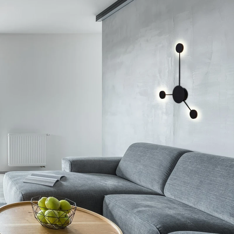 Amadeo – LED аплик в черен мат, 520×690мм, 10.5W, 4000K