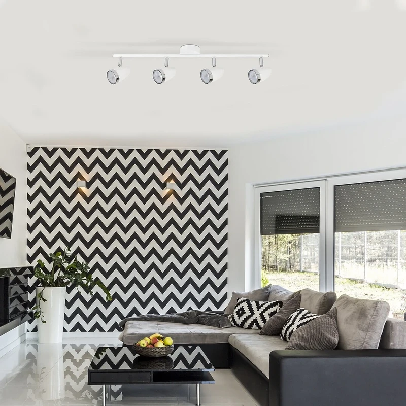 Karen – LED спот в бяло с 4 подвижни глави, 605мм, 16W, 3000K