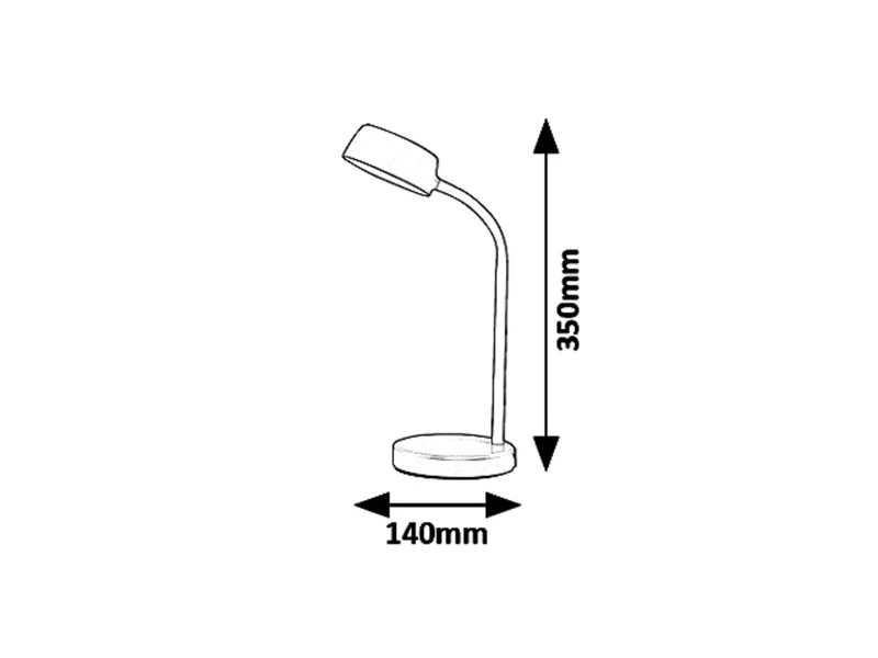 Berry – LED настолна лампа в синьо, 140×350мм, 4.5W, 4000K