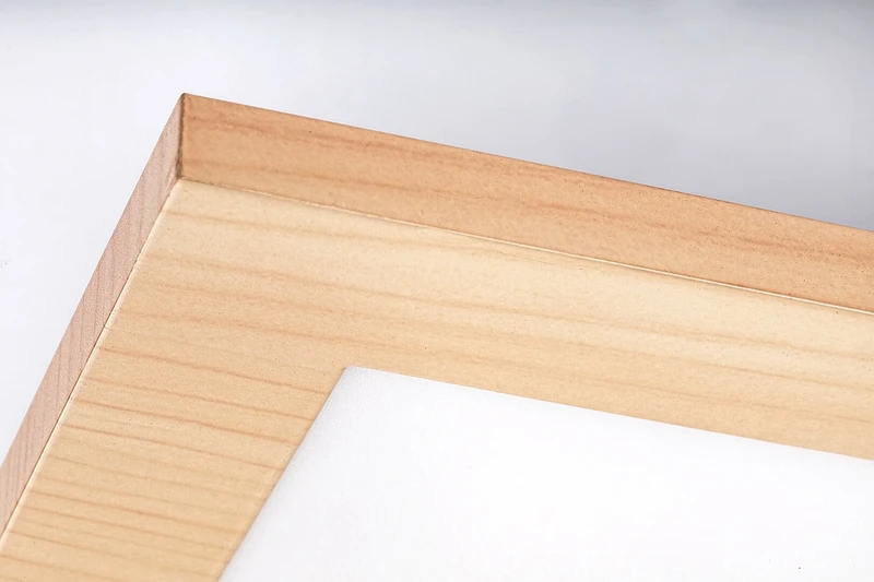Almond – LED плафон в цвят бук с бял абажур, 295×295мм, 12W, 4000K