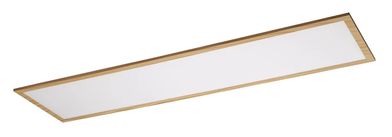 Almond – LED плафон в цвят бук с бял абажур, 295×1195мм, 40W, 4000K
