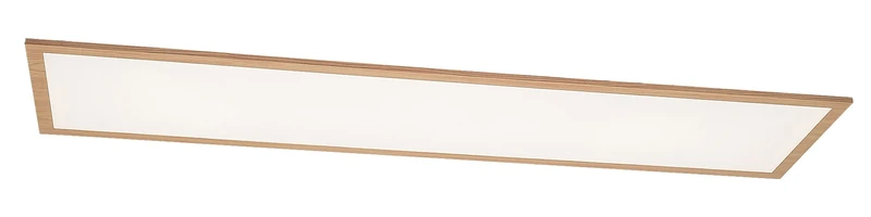Almond – LED плафон в цвят бук с бял абажур, 295×1195мм, 40W, 4000K