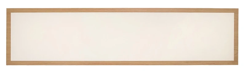 Almond – LED плафон в цвят бук с бял абажур, 295×1195мм, 40W, 4000K
