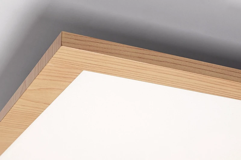 Almond – LED плафон в цвят бук с бял абажур, 295×1195мм, 40W, 4000K
