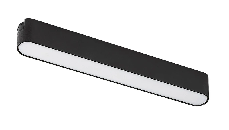 LiTrack Line04W – LED осветление за шина в черно/бяло, 220×30мм, 12W, 3000K