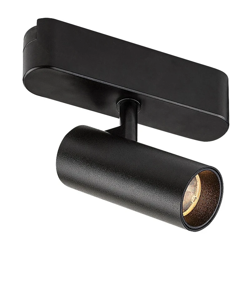 LiTrack Spot01W – LED спот за релсова система в черно, Ø33мм, 6W, 3000K