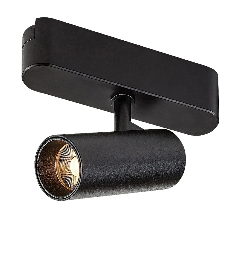 Спот осветителни модули LiTrack Spot01W – LED спот за релсова система в черно, Ø33мм, 6W, 3000K