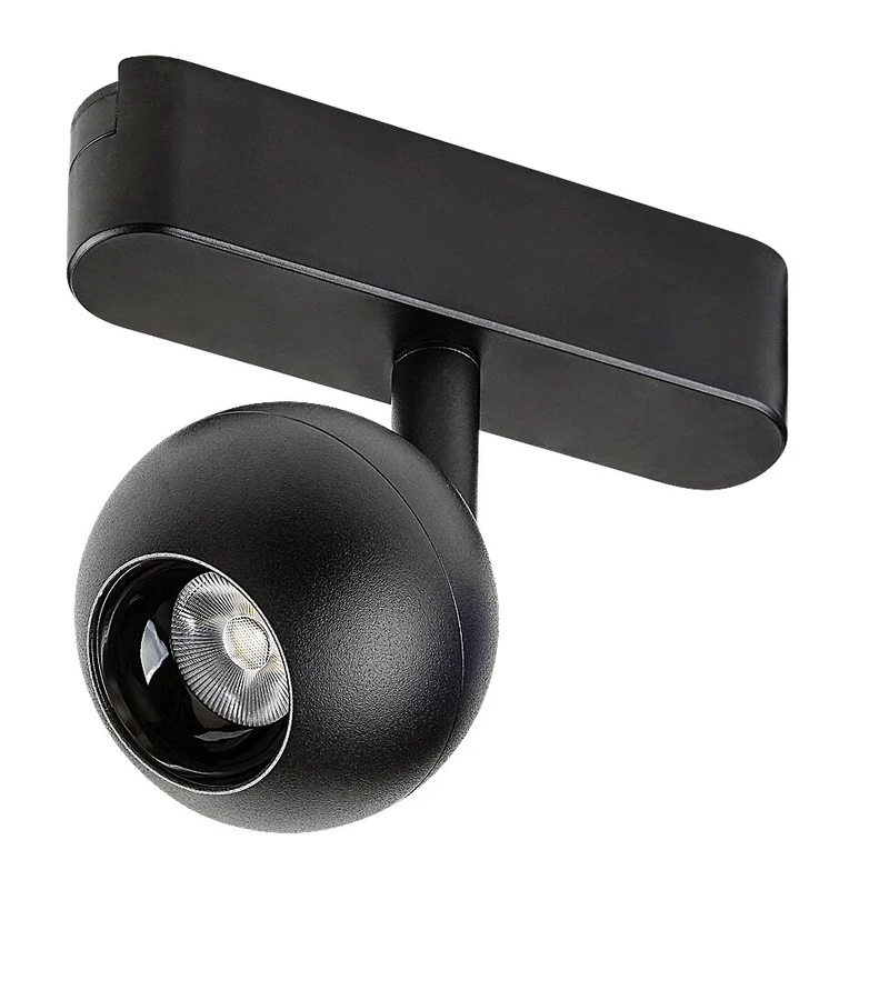 LiTrack Spot07W – LED спот за шинопровод в черно/бяло, Ø60мм, 5W, 3000K