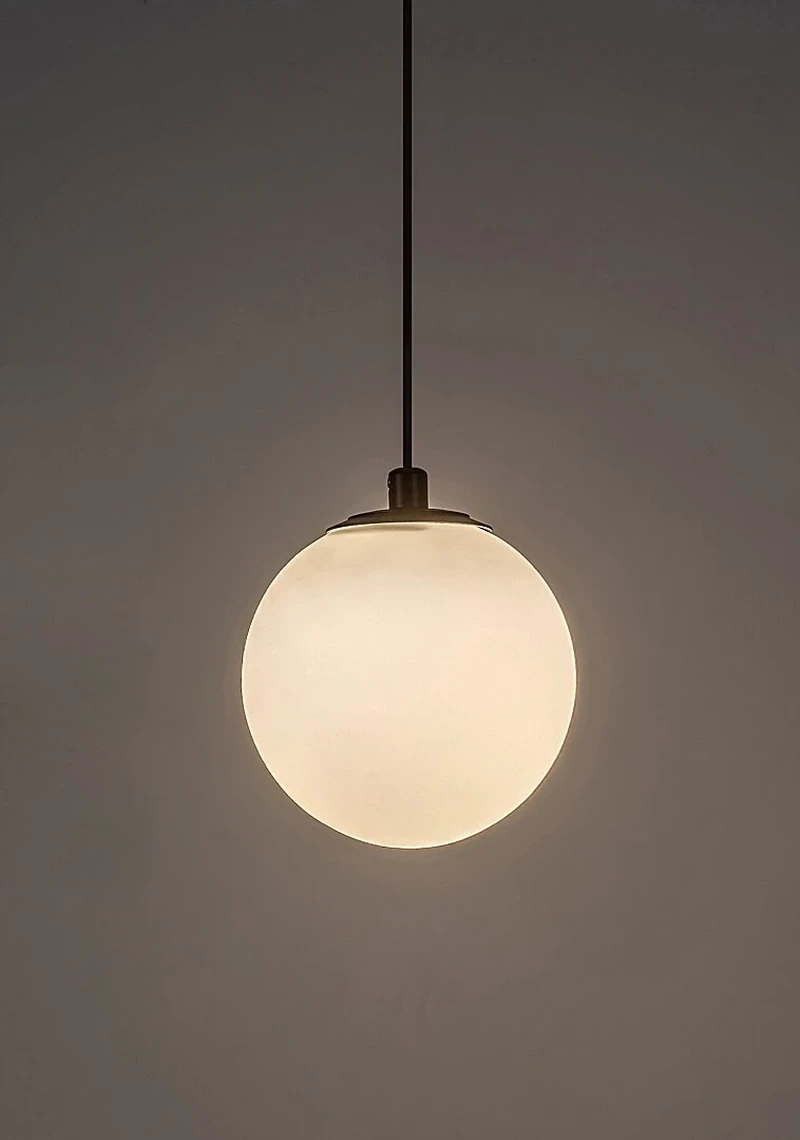 LiTrack Pend.01W – LED пендел за релсова система в черно с бяло стъкло, Ø100мм, 5W, 3000K