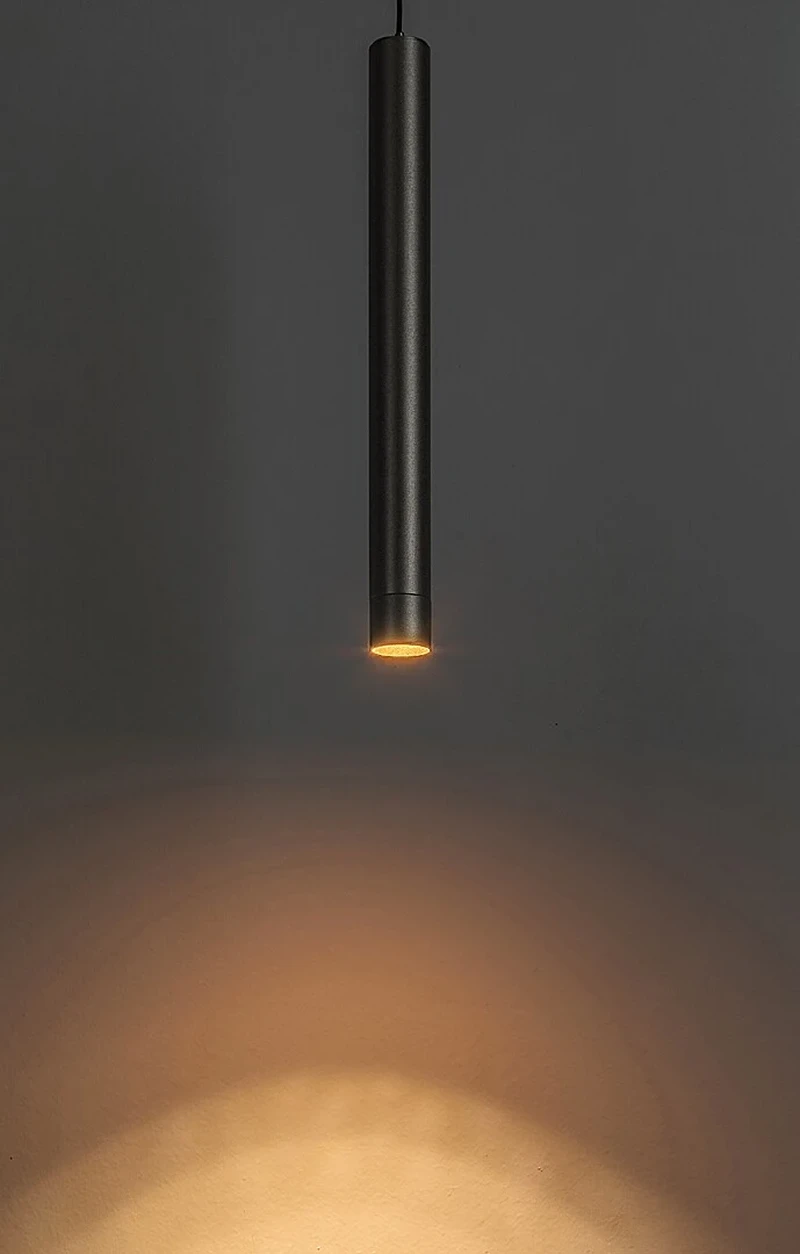 LiTrack Pend.04W – LED пендел за шинна система в черно, Ø30мм, 5W, 3000K