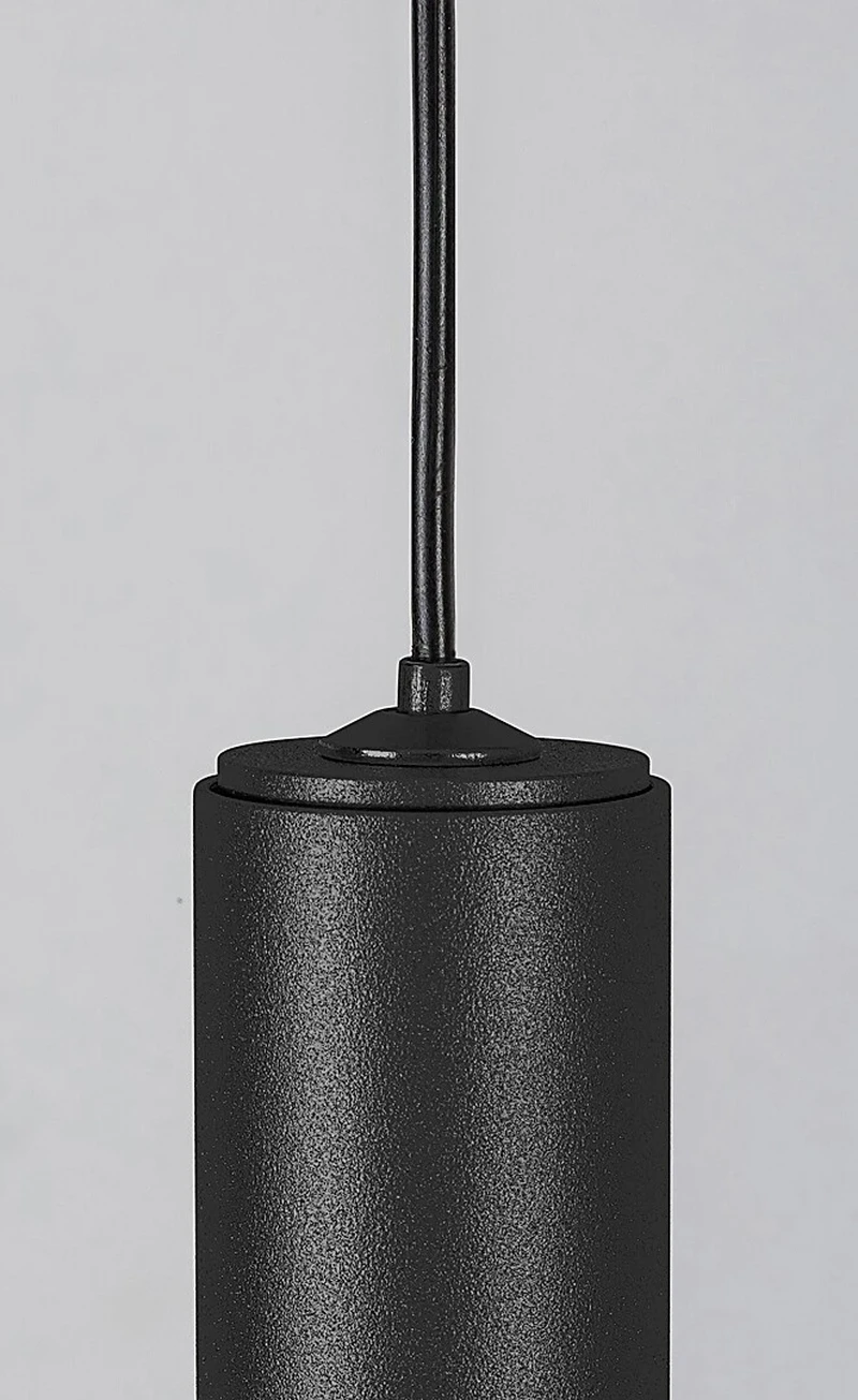 LiTrack Pend.04W – LED пендел за шинна система в черно, Ø30мм, 5W, 3000K