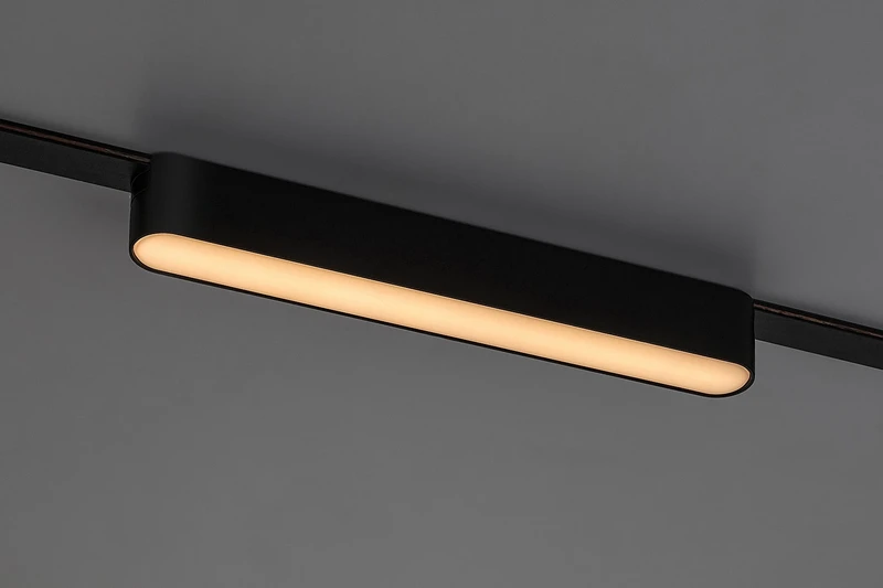 LiTrack Line06V – smart LED прожектор за релса в черно/бяло, 220мм, 7W, 2700-5500K