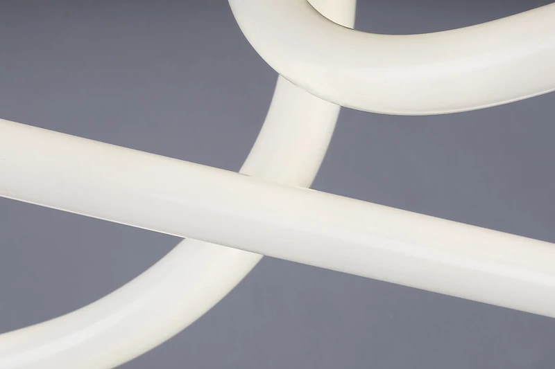 Irelia – LED плафон в сатиниран хром с бял акрилен абажур, Ø435мм, 23W, 4000K