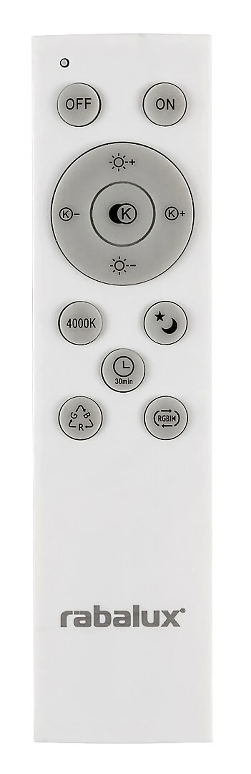 Katina – LED плафон в бяло с ефект звездно небе, Ø475мм, 36W, 3000-6500K