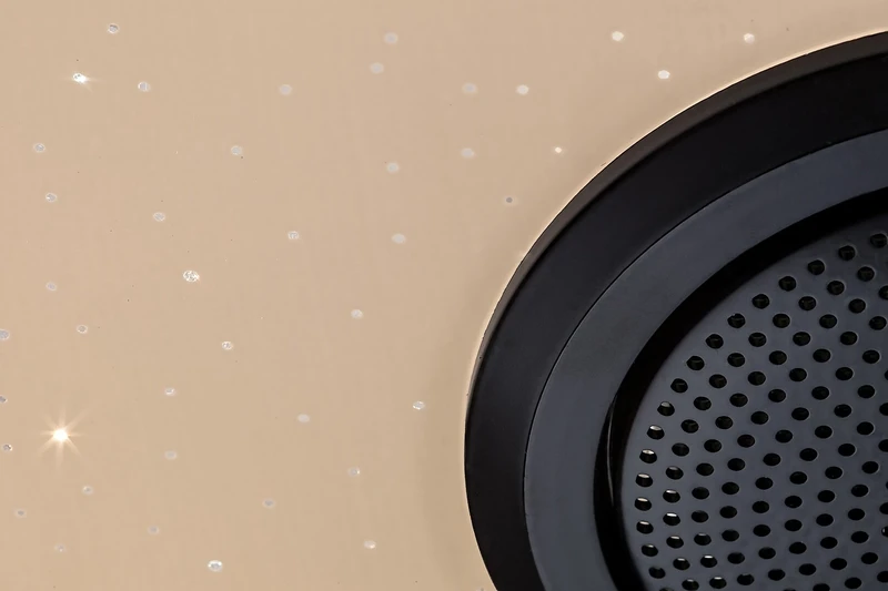 Nikolaus – LED плафон в черно/бяло с RGB и Bluetooth, Ø395мм, 24W, 3000-6500K