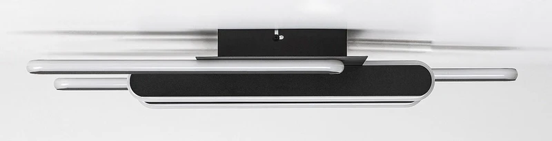 Sindri – LED плафон в черно с бял абажур, 610×360мм, 36W, 3000-4000K