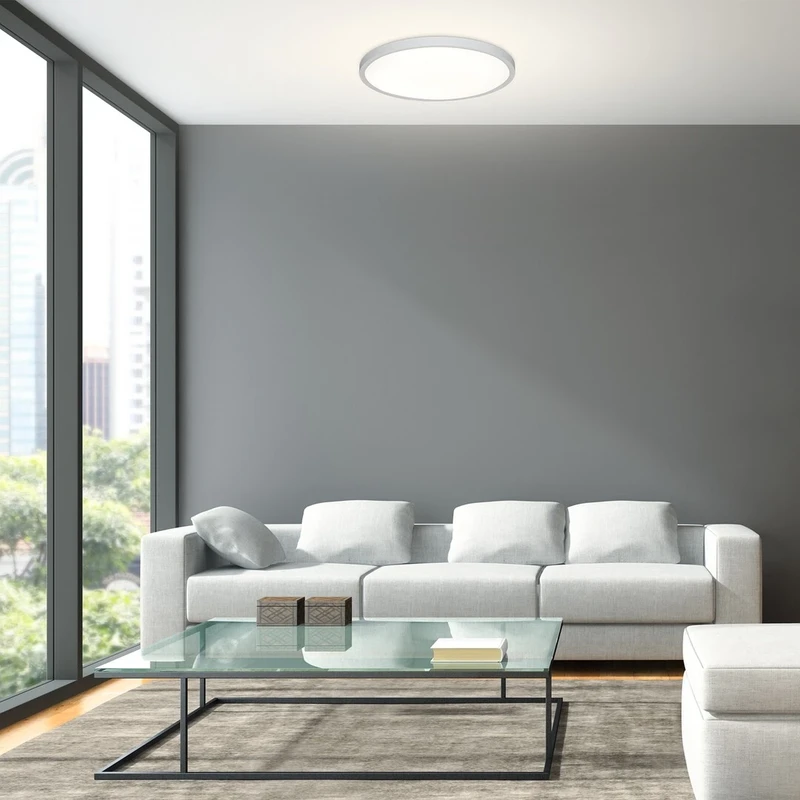 Paulos – LED плафон в бяло, Ø500мм, 48W, 4000K