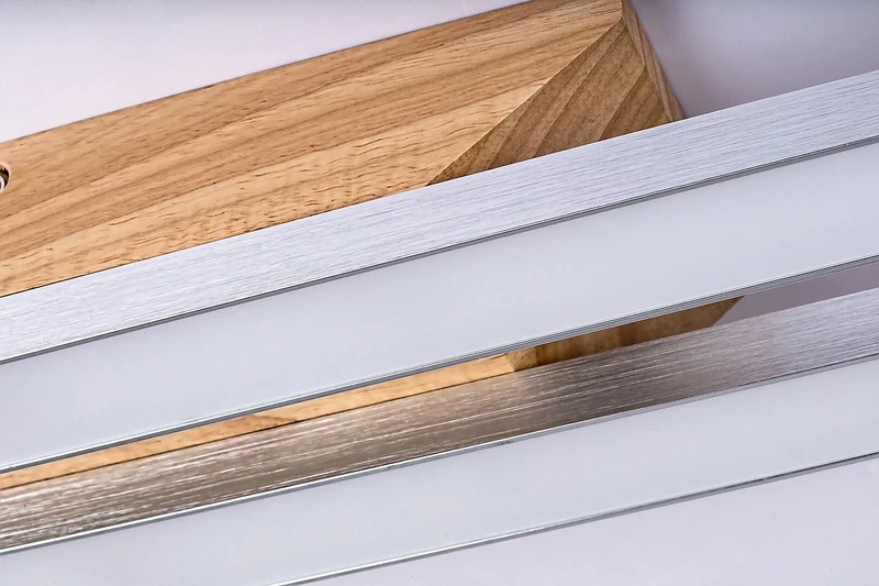 Tamur – LED плафон в бук/бяло, 800мм, 21W, 4000K