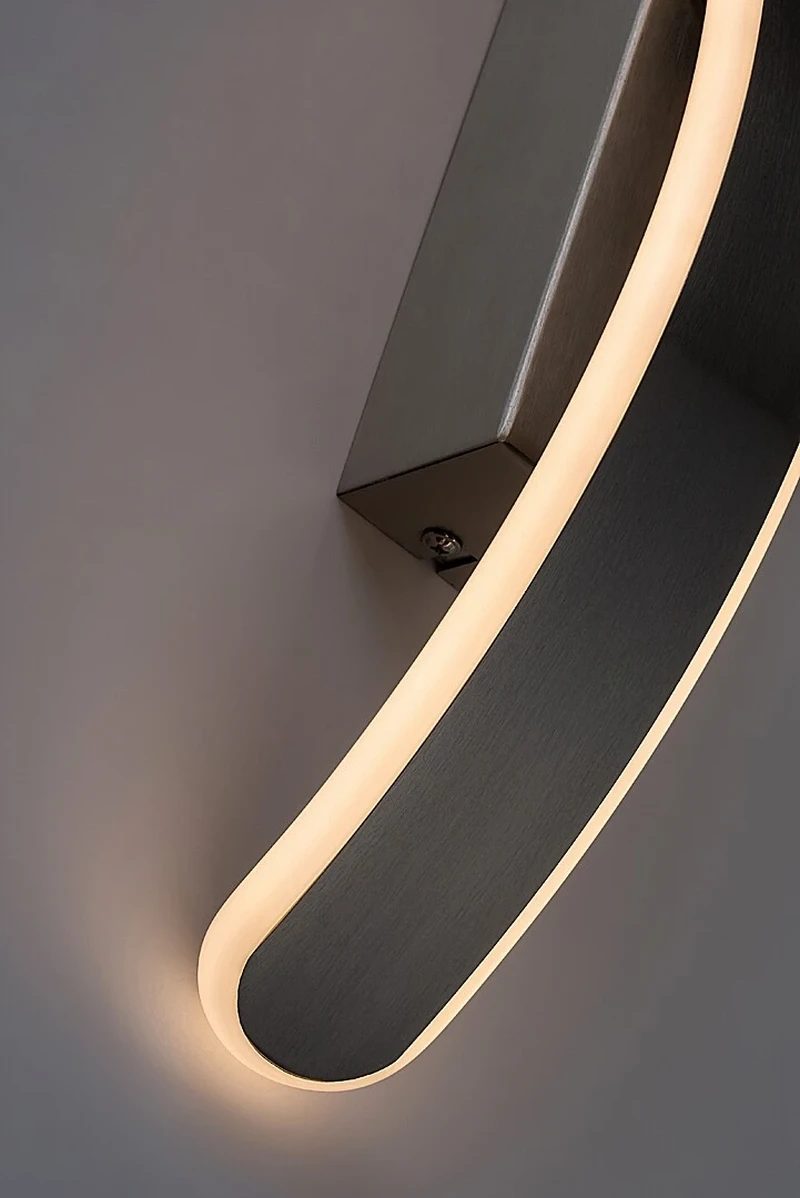 Jarnelle – LED аплик в сатиниран хром с бял абажур, 290мм, 12W, 3000K