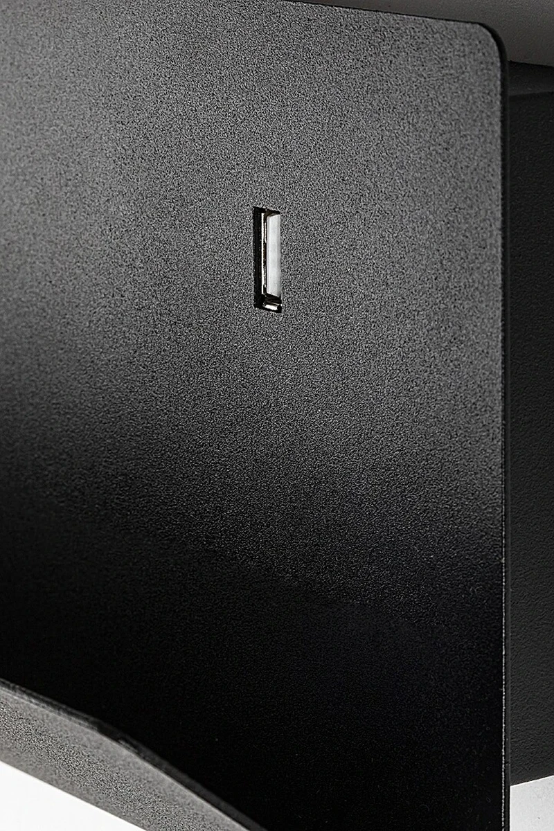 Tacito – LED аплик за стена в черно с бял абажур, 230×290мм, GU10