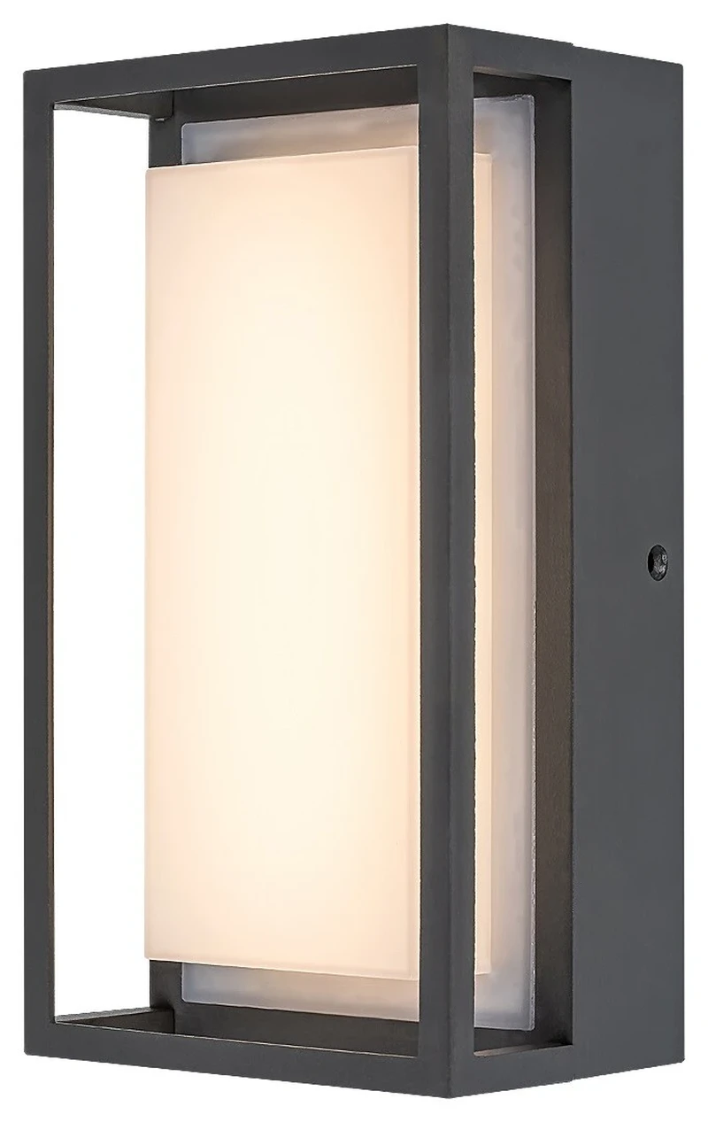 Mendoza – LED външна стенна лампа в антрацит, 120×220мм, 6.5W, 3000K, IP65