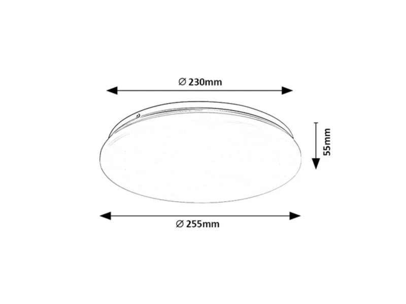 Vendel – LED плафон в бяло, Ø255мм, 12W, 3000K