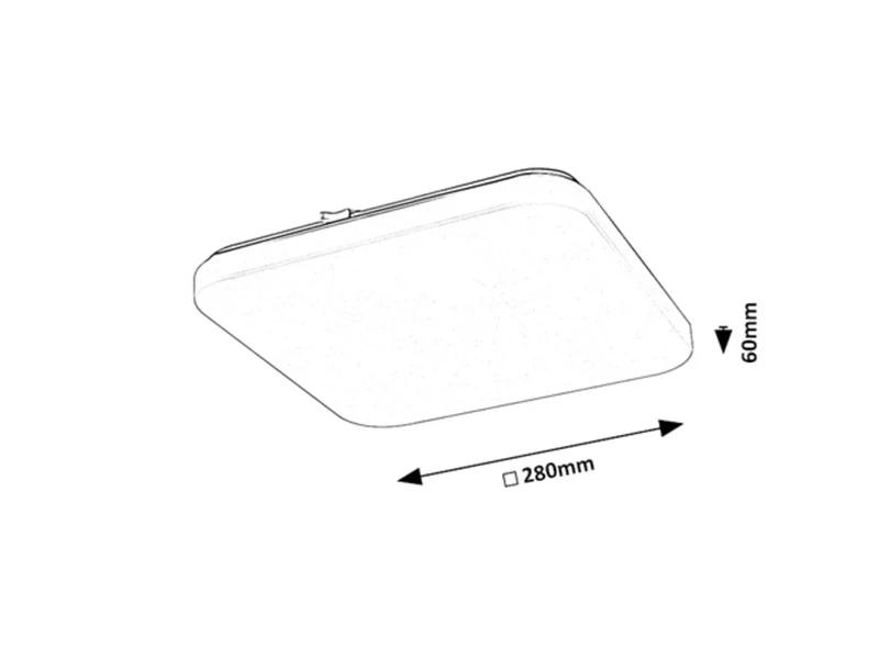 Vendel – LED плафон в бяло, 280×280мм, 12W, 3000K