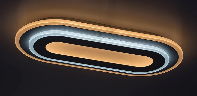 Prue – LED плафон в бяло, 400×200мм, 40W, 3000K+6000K, 2460lm