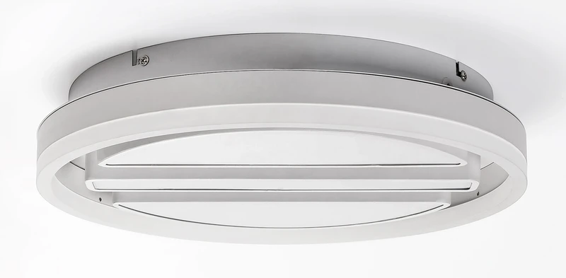Gremin – LED плафон в бяло с дистанционно, Ø400мм, 55W, 3000-6000K