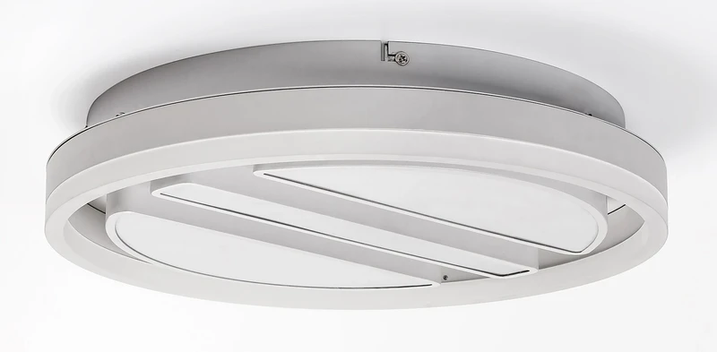 Gremin – LED плафон в бяло с дистанционно, Ø400мм, 55W, 3000-6000K